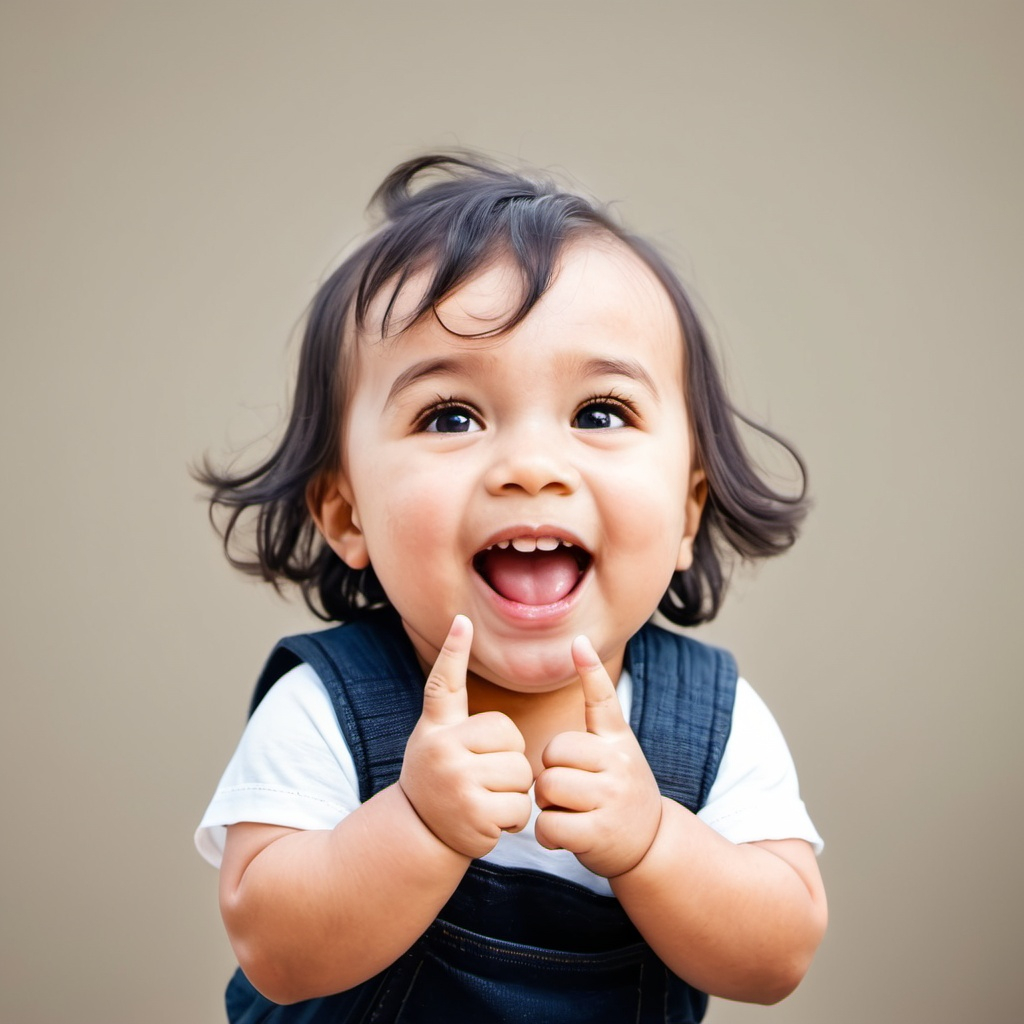 happy smiling girl toddler