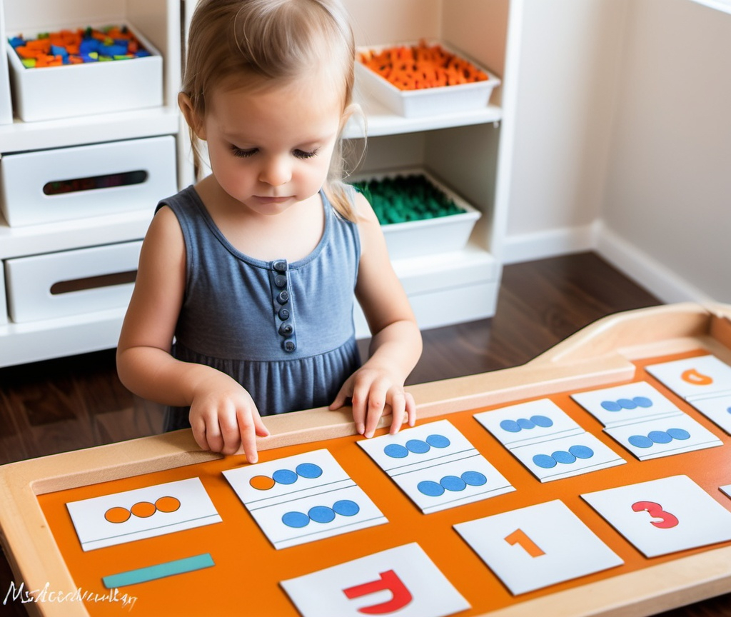 girl practicing mathematics